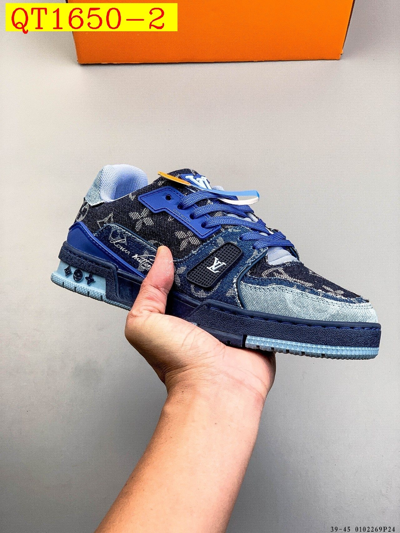 56$ Louis Vuitton LV Trainer Maxi Size 36-45 228420 QT1650 gallery