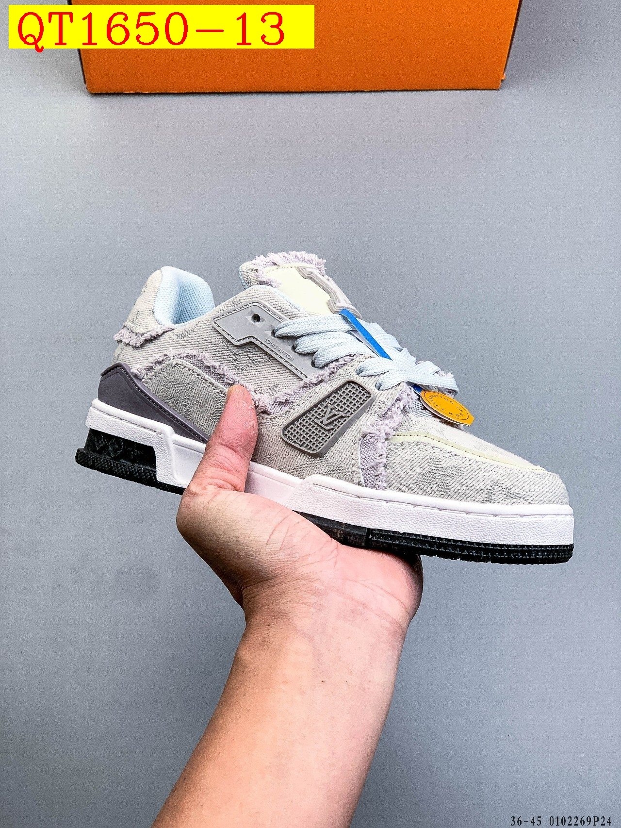 56$ Louis Vuitton LV Trainer Maxi Size 36-45 228420 QT1650 gallery