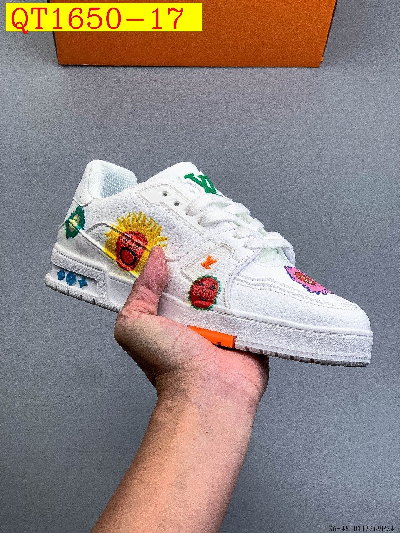 56$ Louis Vuitton LV Trainer Maxi Size 36-45 228420 QT1650 gallery