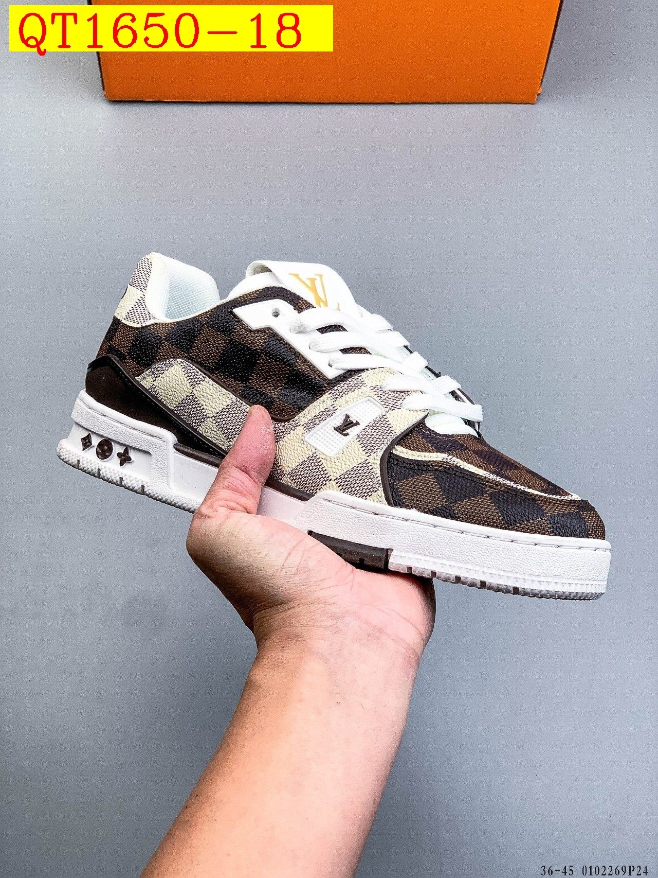 56$ Louis Vuitton LV Trainer Maxi Size 36-45 228420 QT1650 gallery