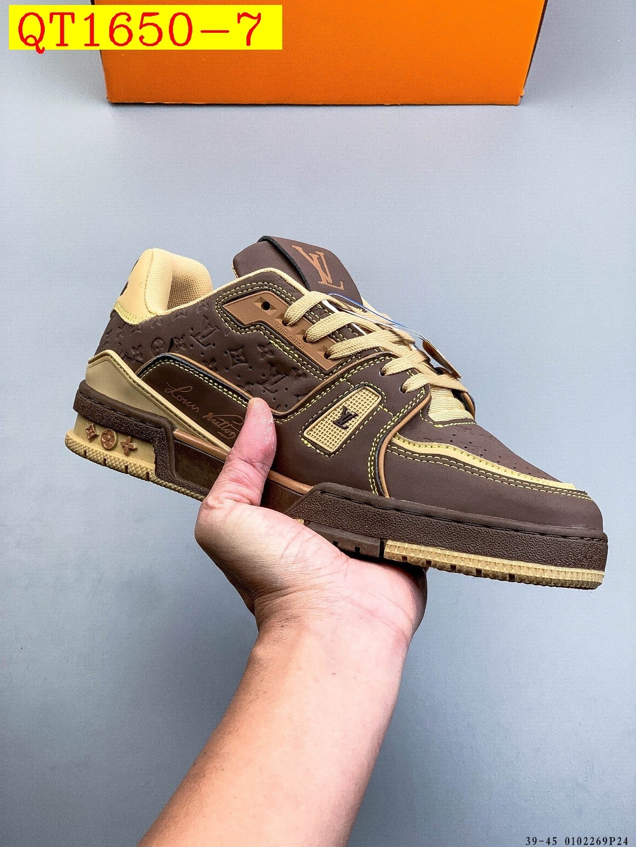 56$ Louis Vuitton LV Trainer Maxi Size 36-45 228420 QT1650 gallery