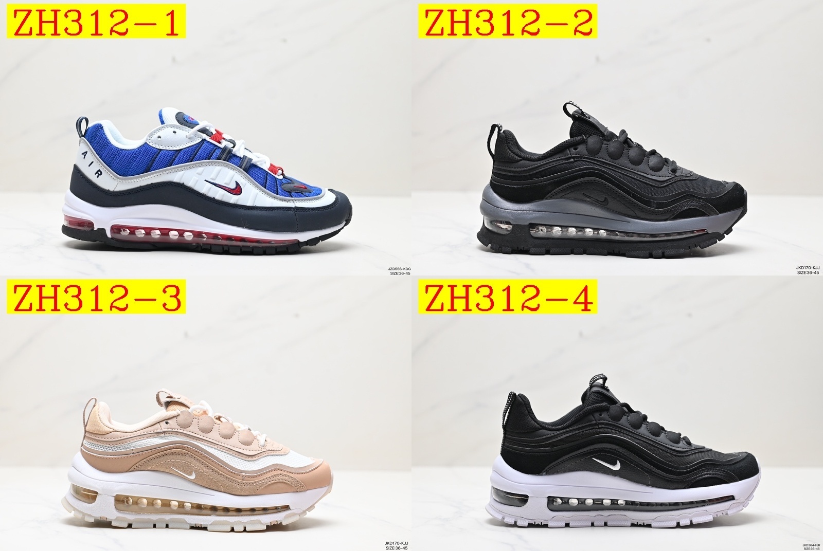 56$ Nike Air Max 97 size 36-45 All Colors 1 724850 ZH312 gallery
