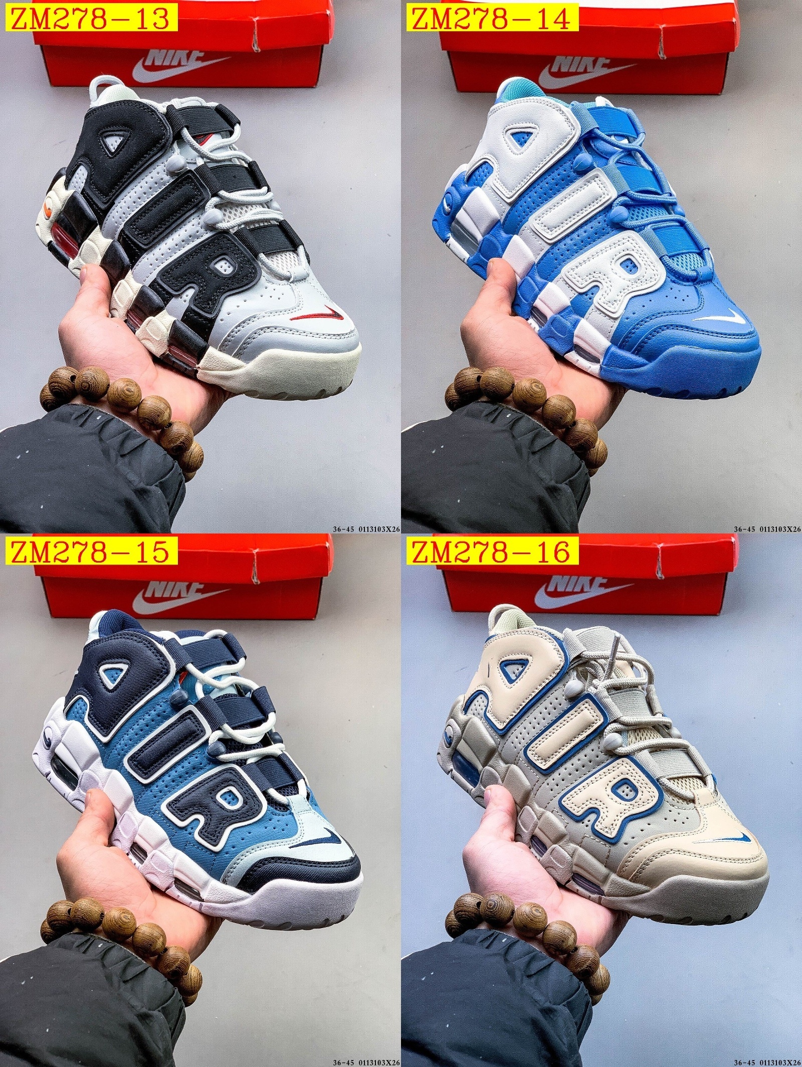 56$ Nike Air More Uptempo Size 36-45 629680 ZM278 gallery