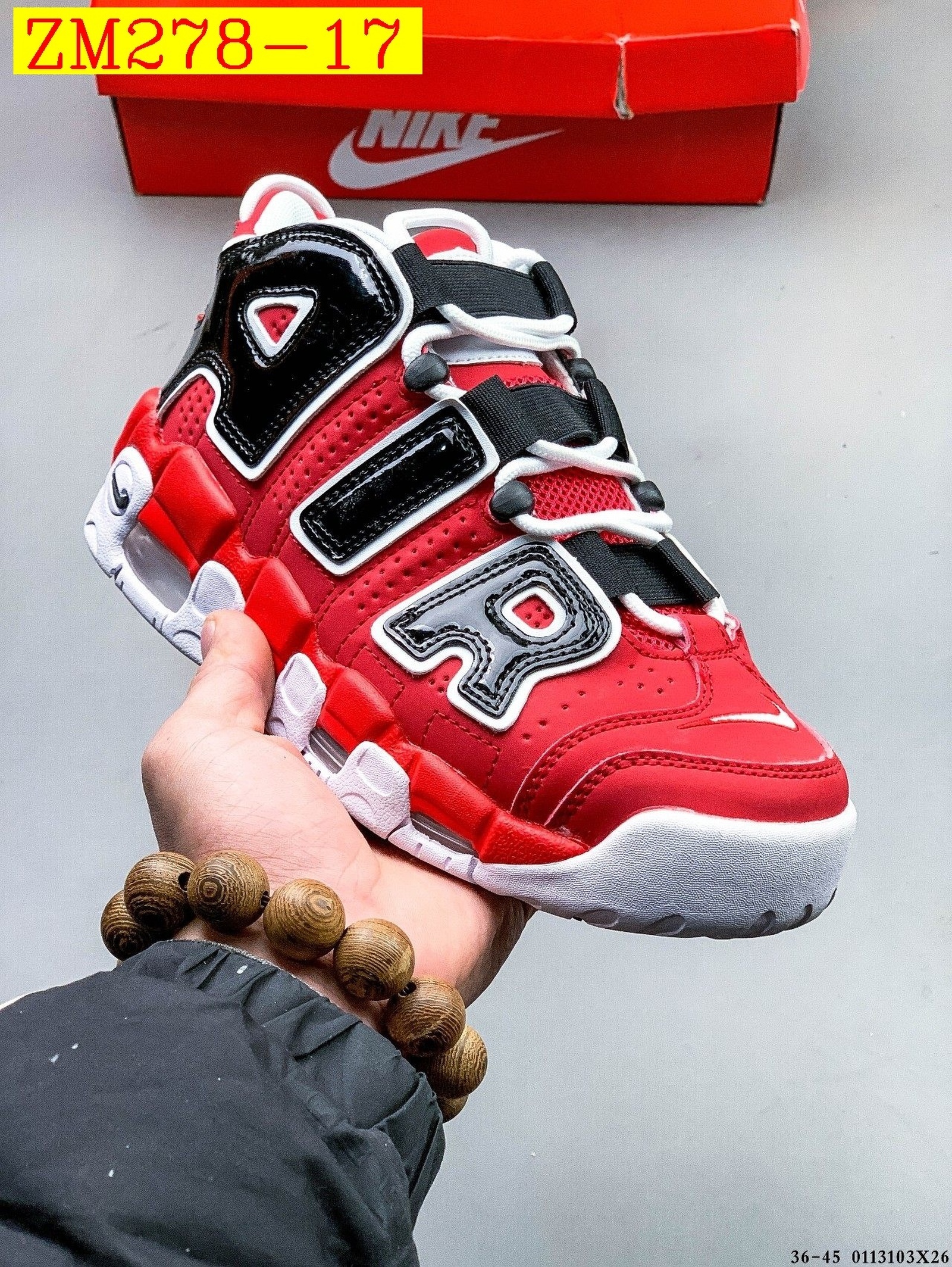 56$ Nike Air More Uptempo Size 36-45 629680 ZM278 gallery