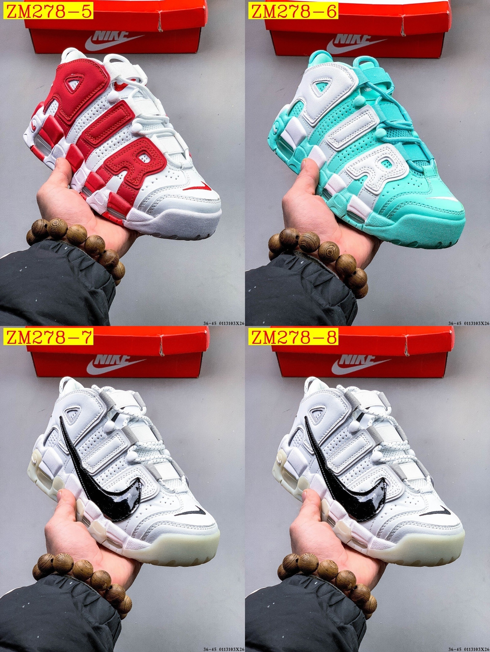 56$ Nike Air More Uptempo Size 36-45 629680 ZM278 gallery