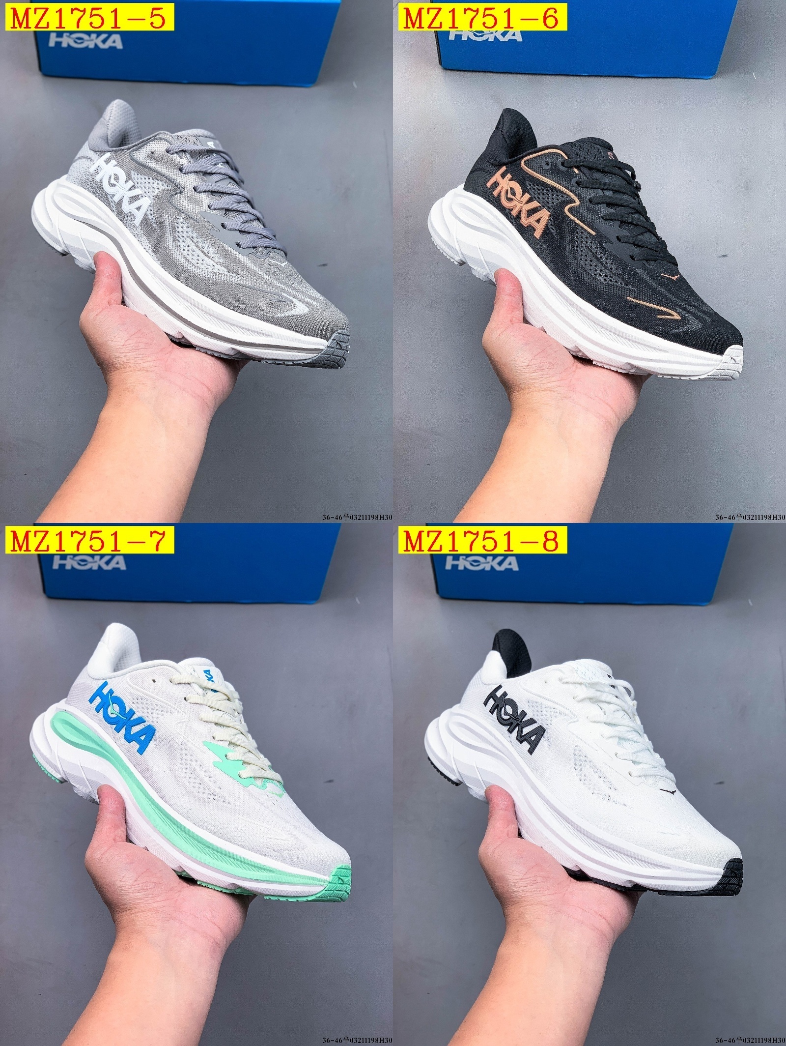 56$ Top Quality HOKA ONE ONE Clifton 10 size 36-45 132030 MZ1751 gallery