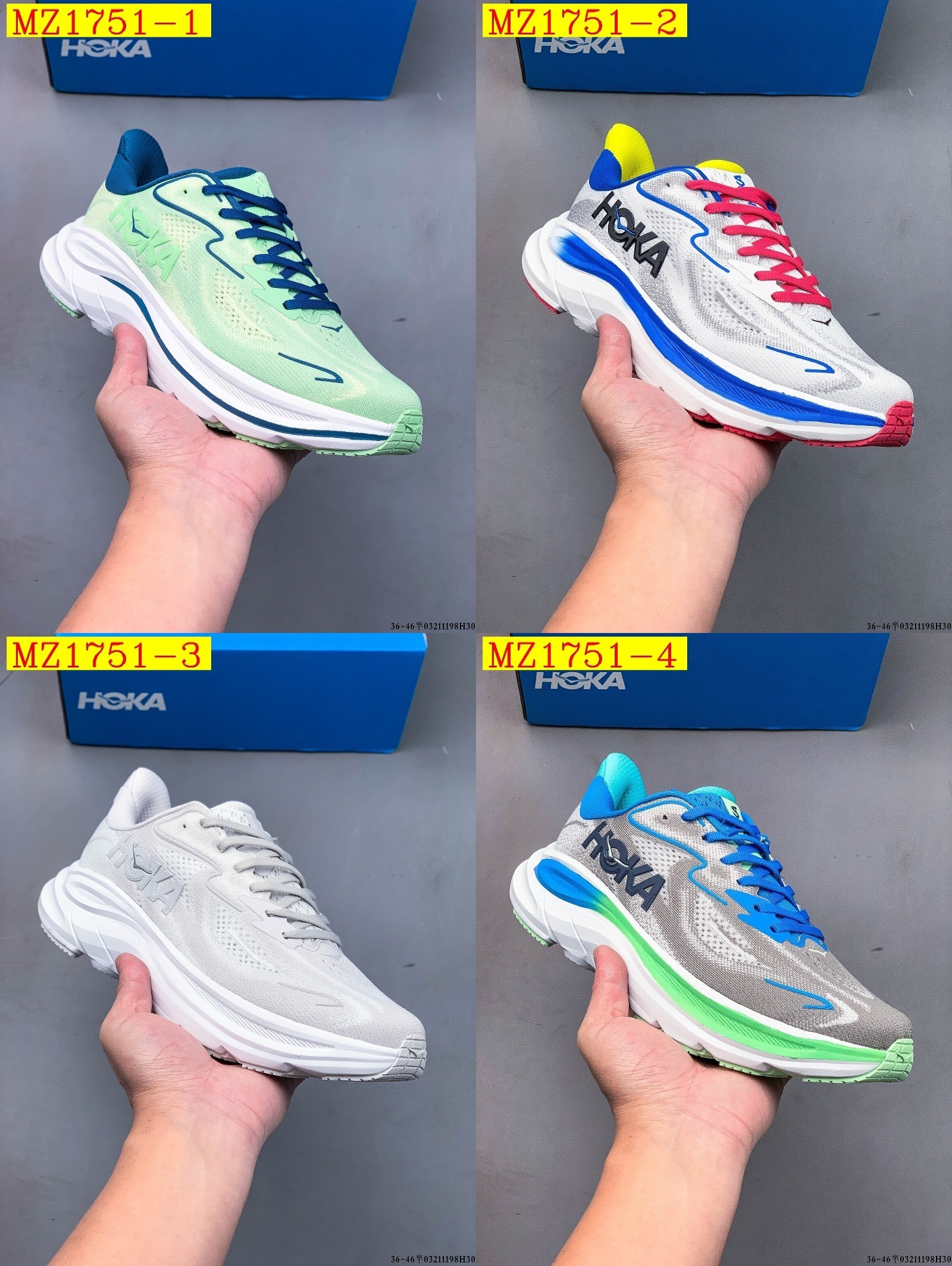 56$ Top Quality HOKA ONE ONE Clifton 10 size 36-45 132030 MZ1751 gallery