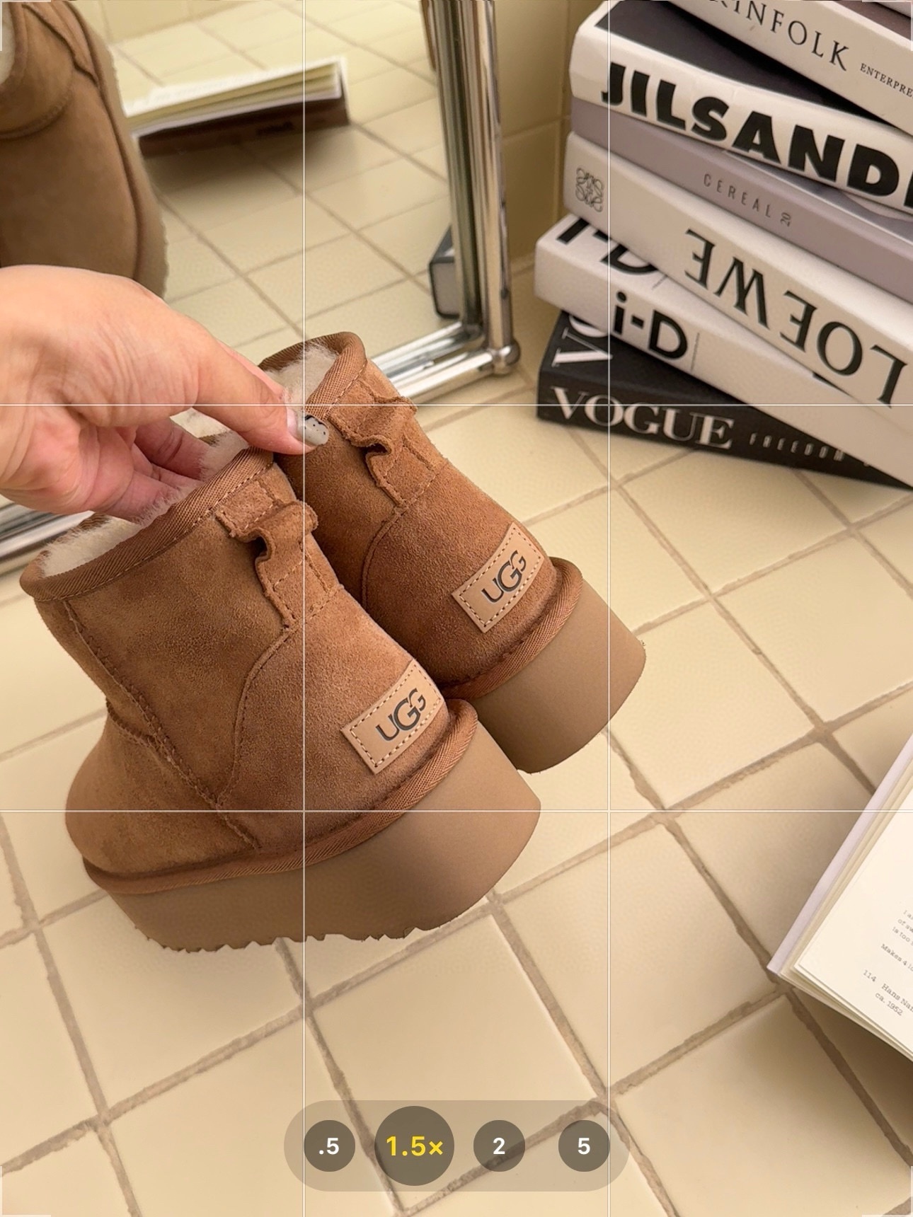 56$ Top Quality UGG Leather Wool Platform 3 point 5 Size 35-40 922860 UG286 gallery