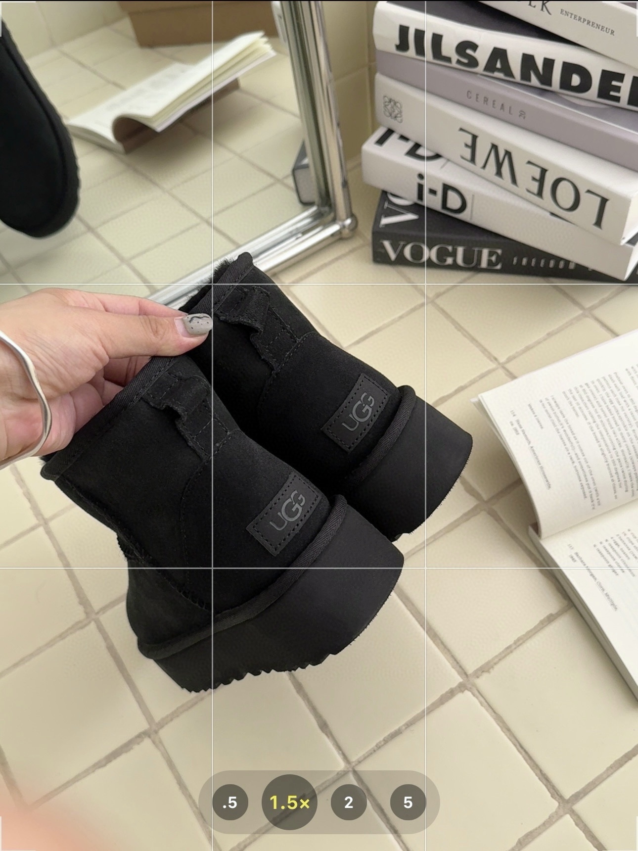 56$ Top Quality UGG Leather Wool Platform 3 point 5 Size 35-40 922860 UG286 gallery