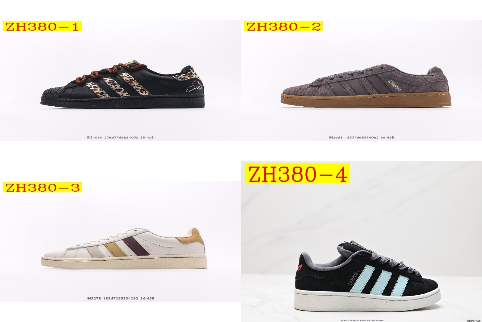 56$ adidas Originals Campus 00s size 36-45 All Colors 2 632010 ZH380 gallery