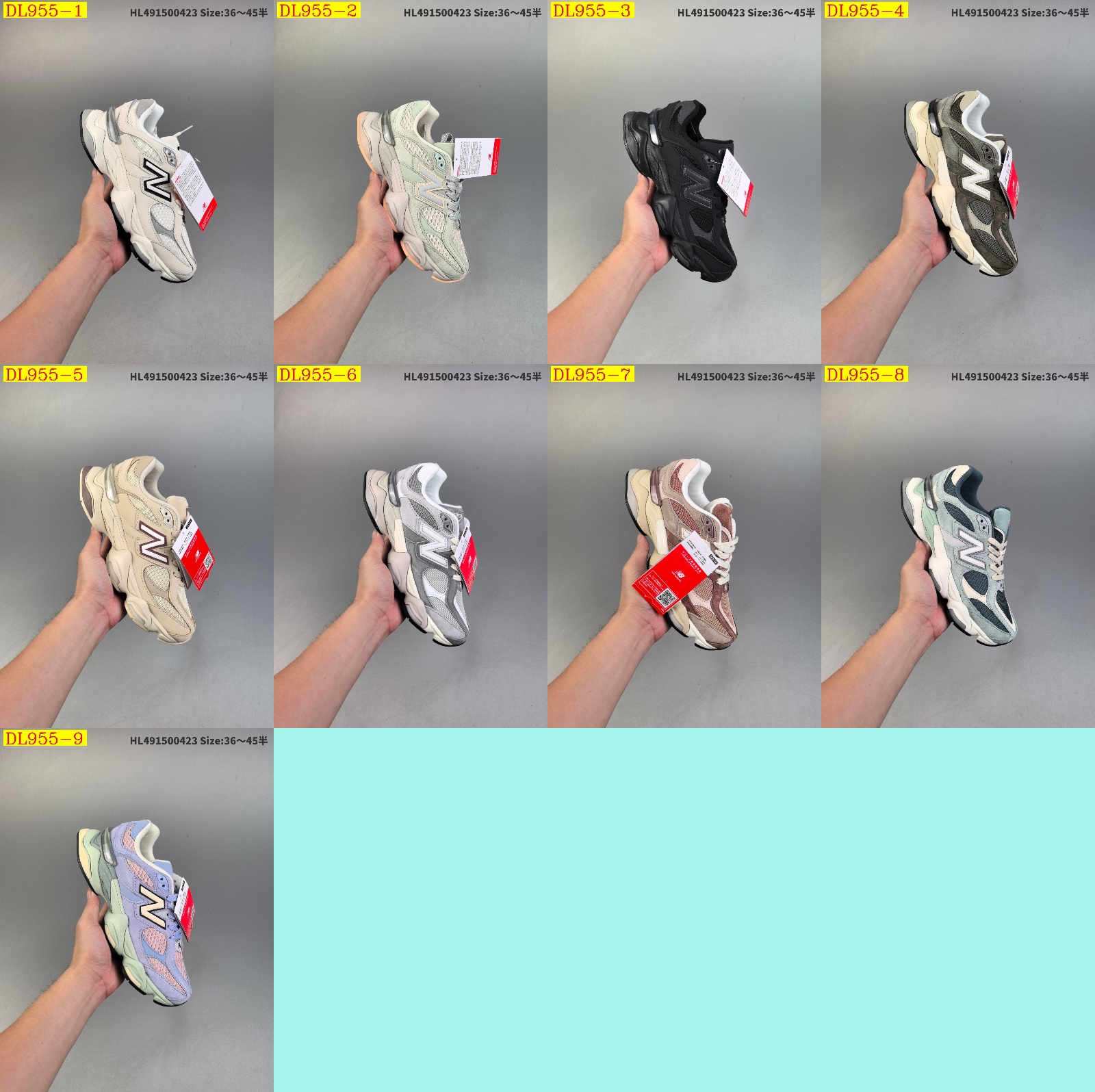 56$ dh New Balance NB9060 size 36-45 43102035964 DL955 gallery