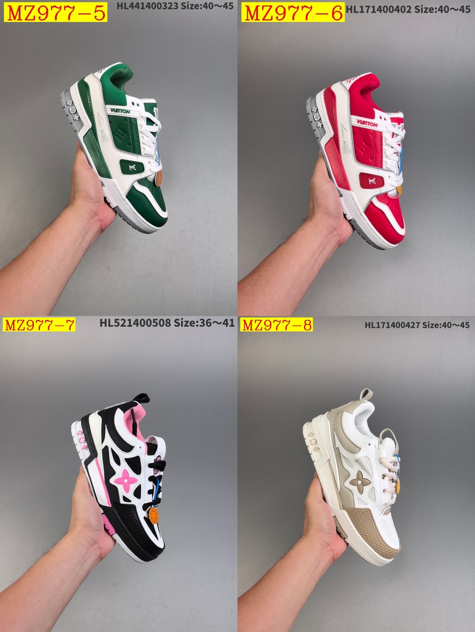 57$ Louis Vuitton Trainer Sneaker Low size 36-45 824820 MZ977 gallery