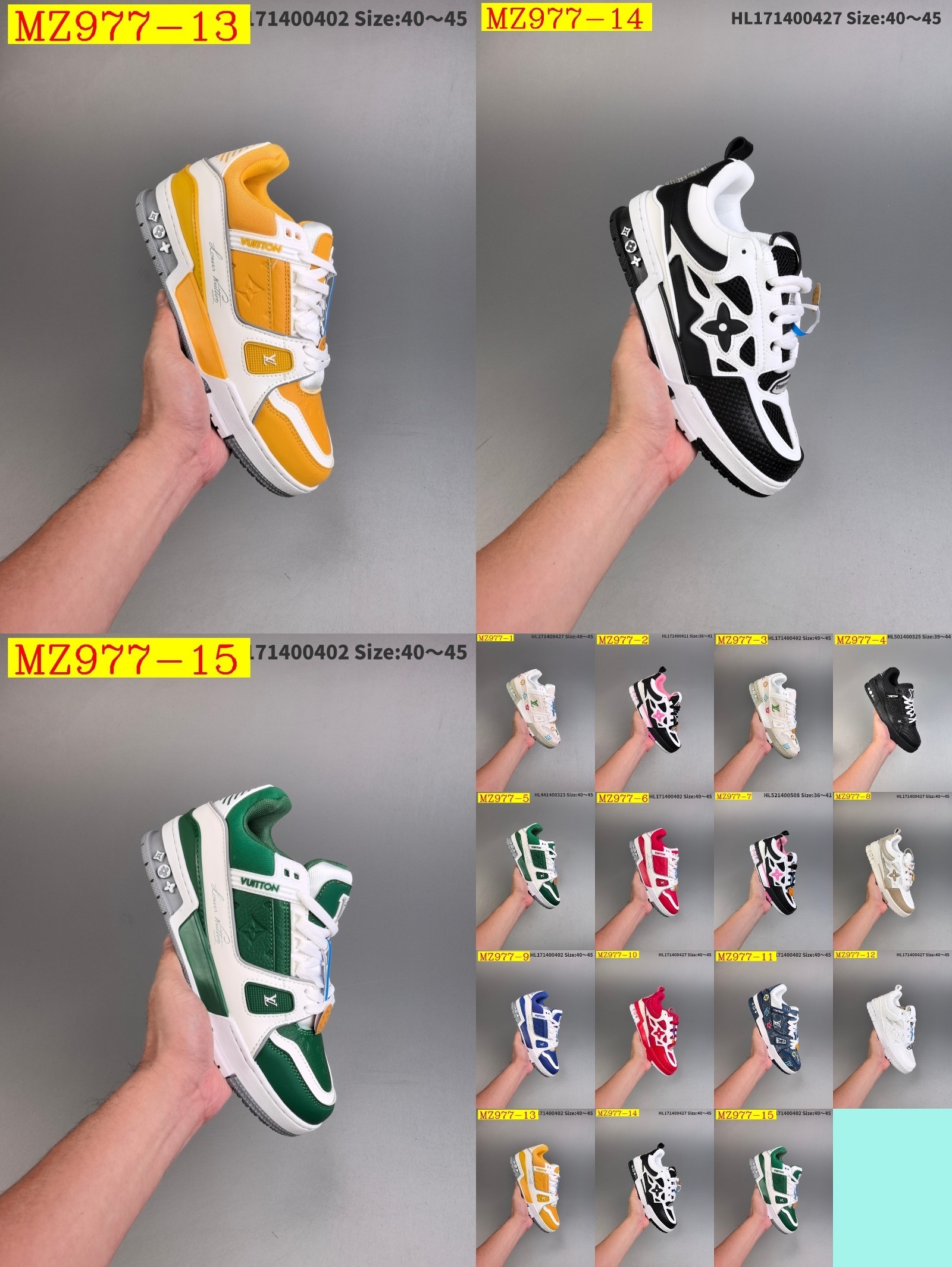 57$ Louis Vuitton Trainer Sneaker Low size 36-45 824820 MZ977 gallery