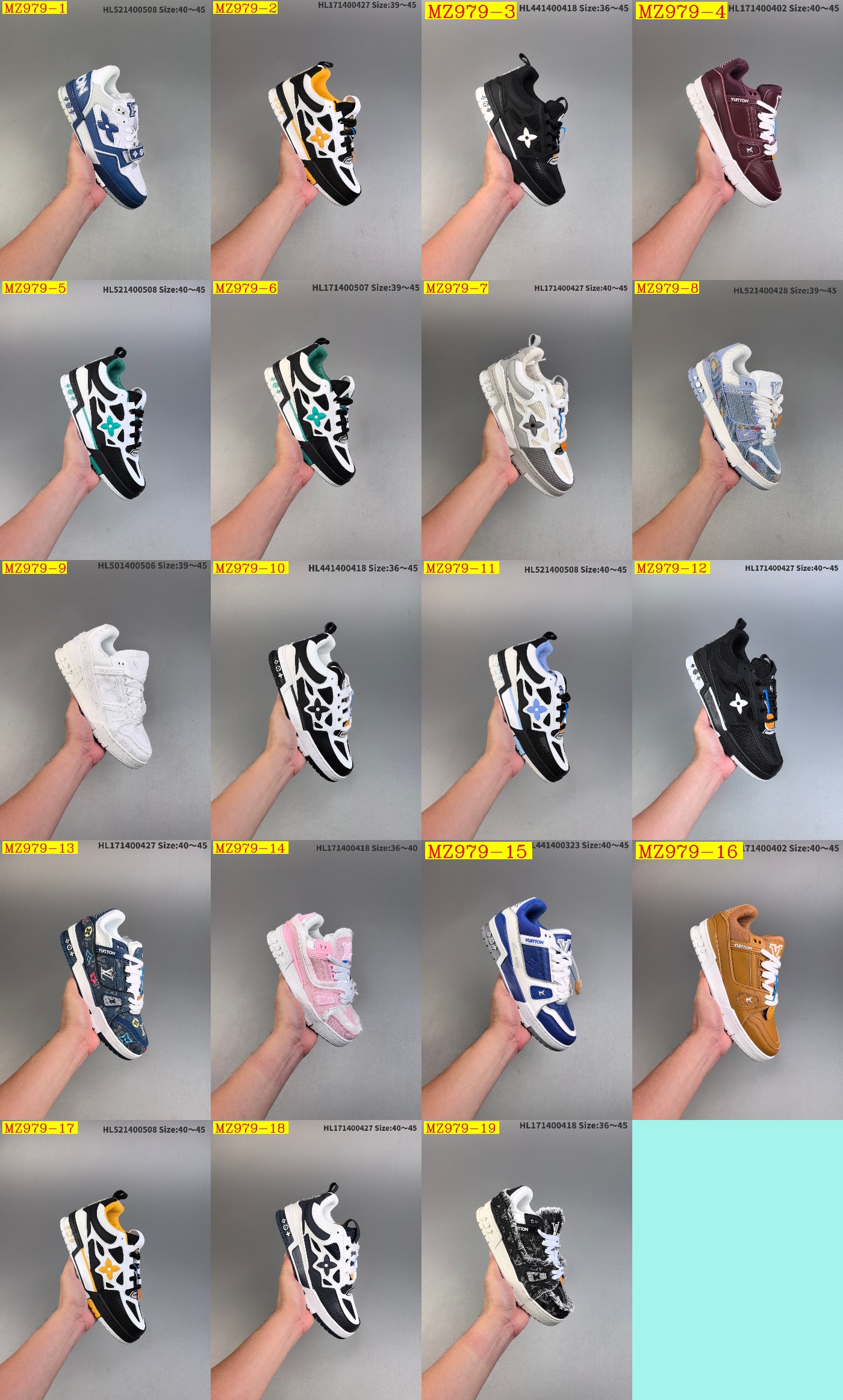 57$ Louis Vuitton Trainer Sneaker Low size 36-45 924820 MZ979 gallery