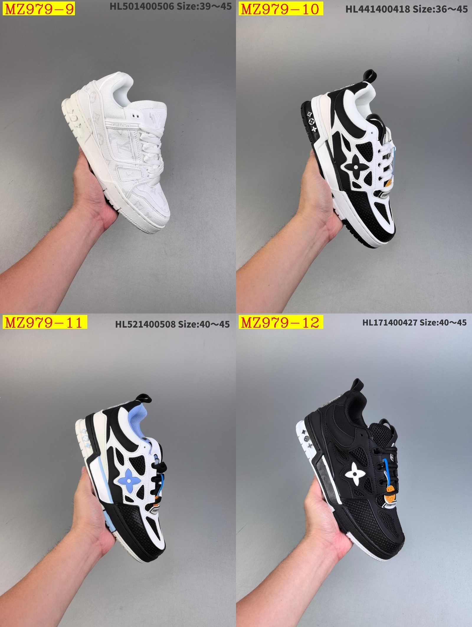 57$ Louis Vuitton Trainer Sneaker Low size 36-45 924820 MZ979 gallery