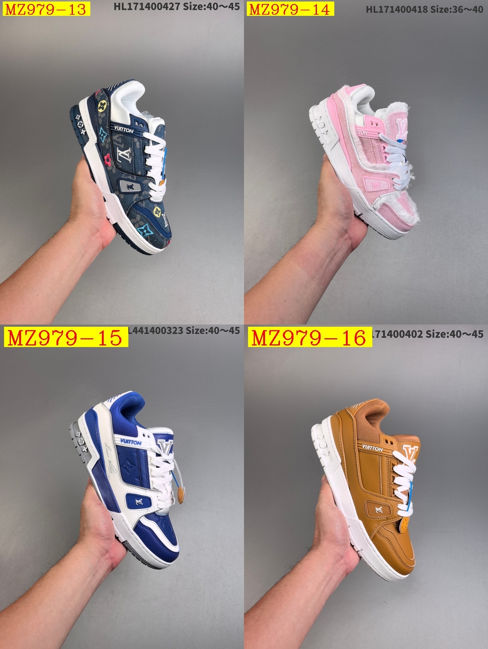 57$ Louis Vuitton Trainer Sneaker Low size 36-45 924820 MZ979 gallery