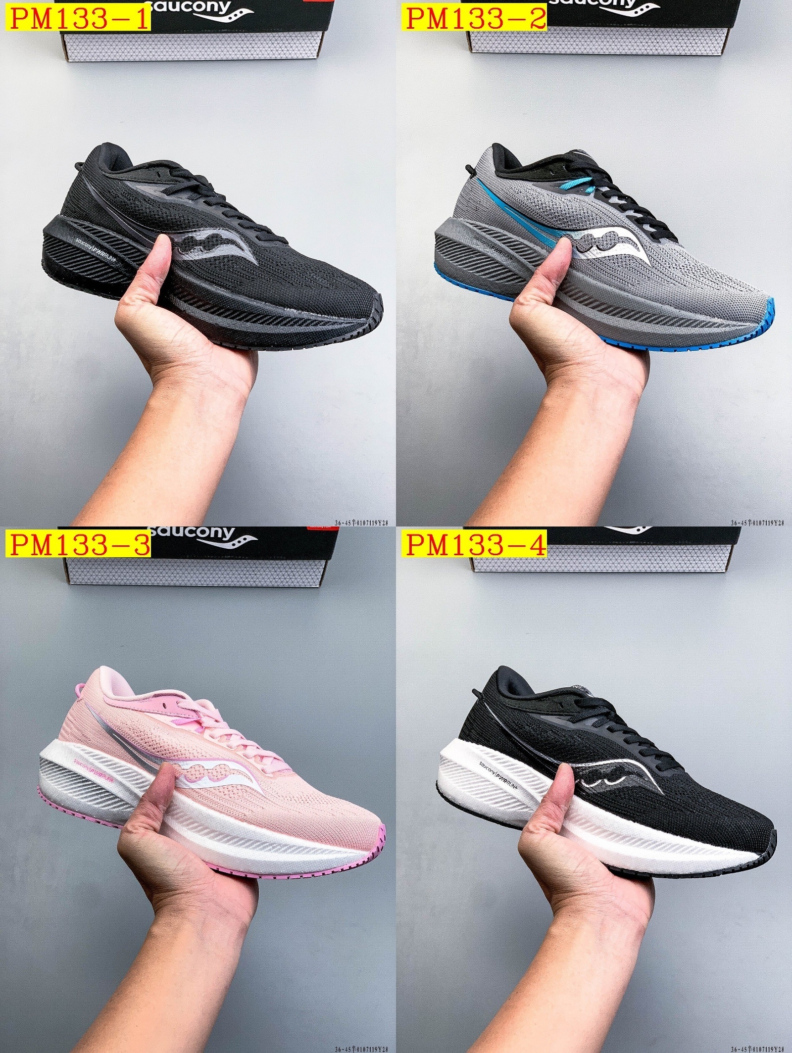 57$ Saucony TRIUMPH 21 Size 36-45 026820 PM133 gallery