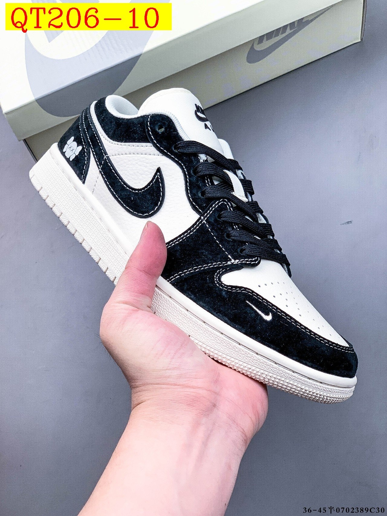 57$ Top Quality NIKE AIR JORDAN LOW 1 size 36-45 half 834060 QT206 gallery