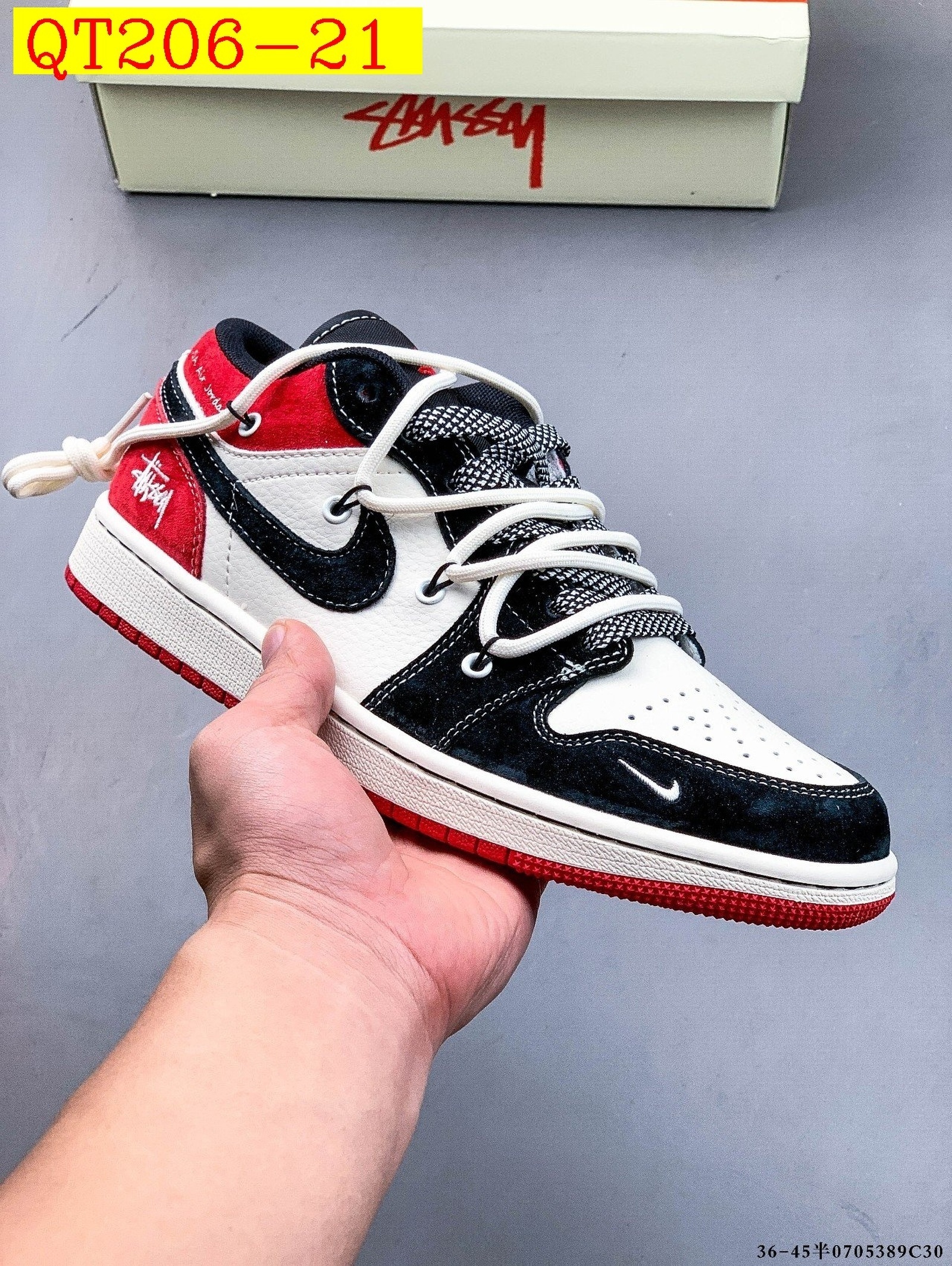 57$ Top Quality NIKE AIR JORDAN LOW 1 size 36-45 half 834060 QT206 gallery