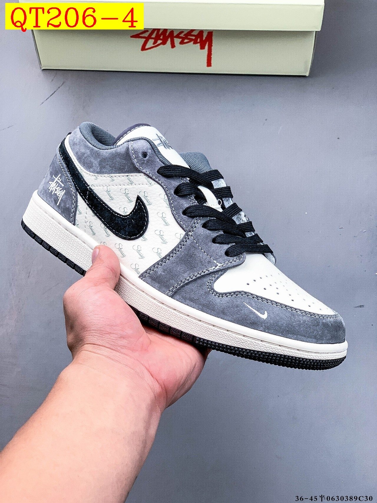 57$ Top Quality NIKE AIR JORDAN LOW 1 size 36-45 half 834060 QT206 gallery