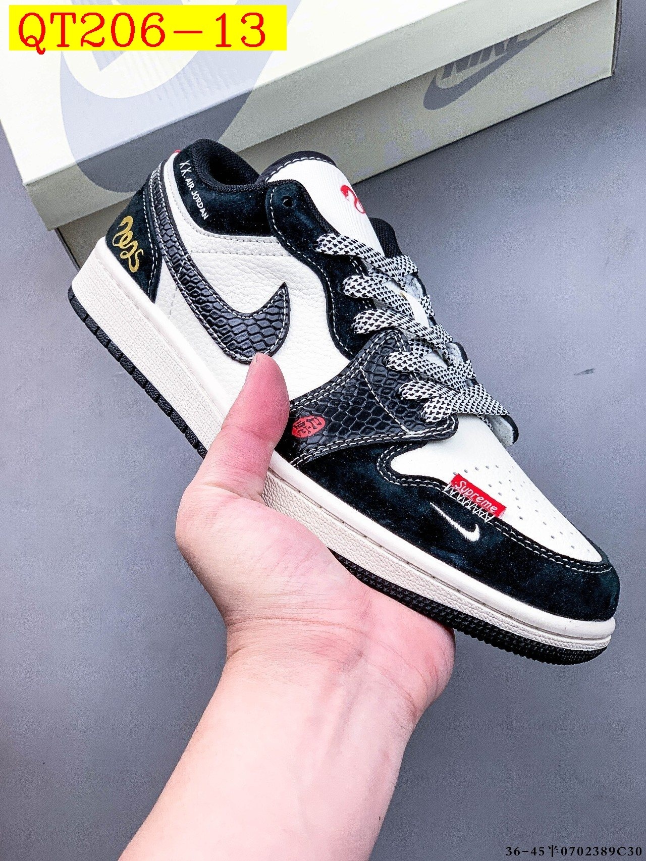 57$ Top Quality NIKE AIR JORDAN LOW 1 size 36-45 half 834060 QT206 gallery