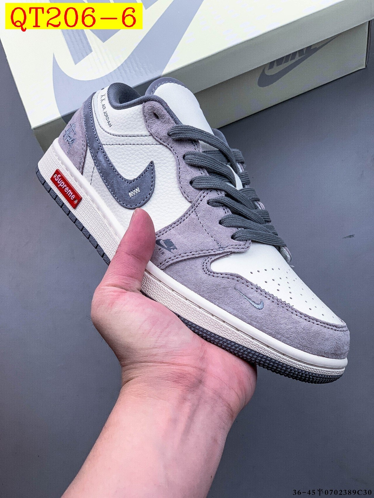 57$ Top Quality NIKE AIR JORDAN LOW 1 size 36-45 half 834060 QT206 gallery