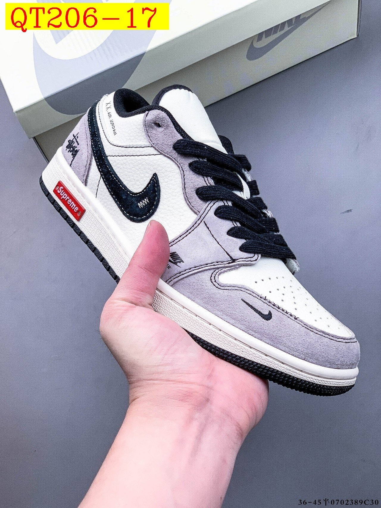 57$ Top Quality NIKE AIR JORDAN LOW 1 size 36-45 half 834060 QT206 gallery