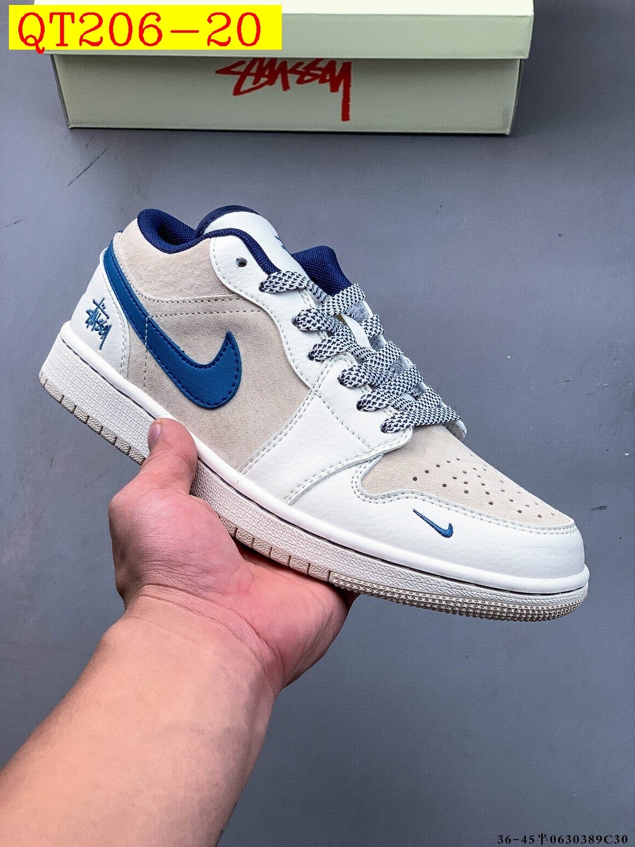 57$ Top Quality NIKE AIR JORDAN LOW 1 size 36-45 half 834060 QT206 gallery