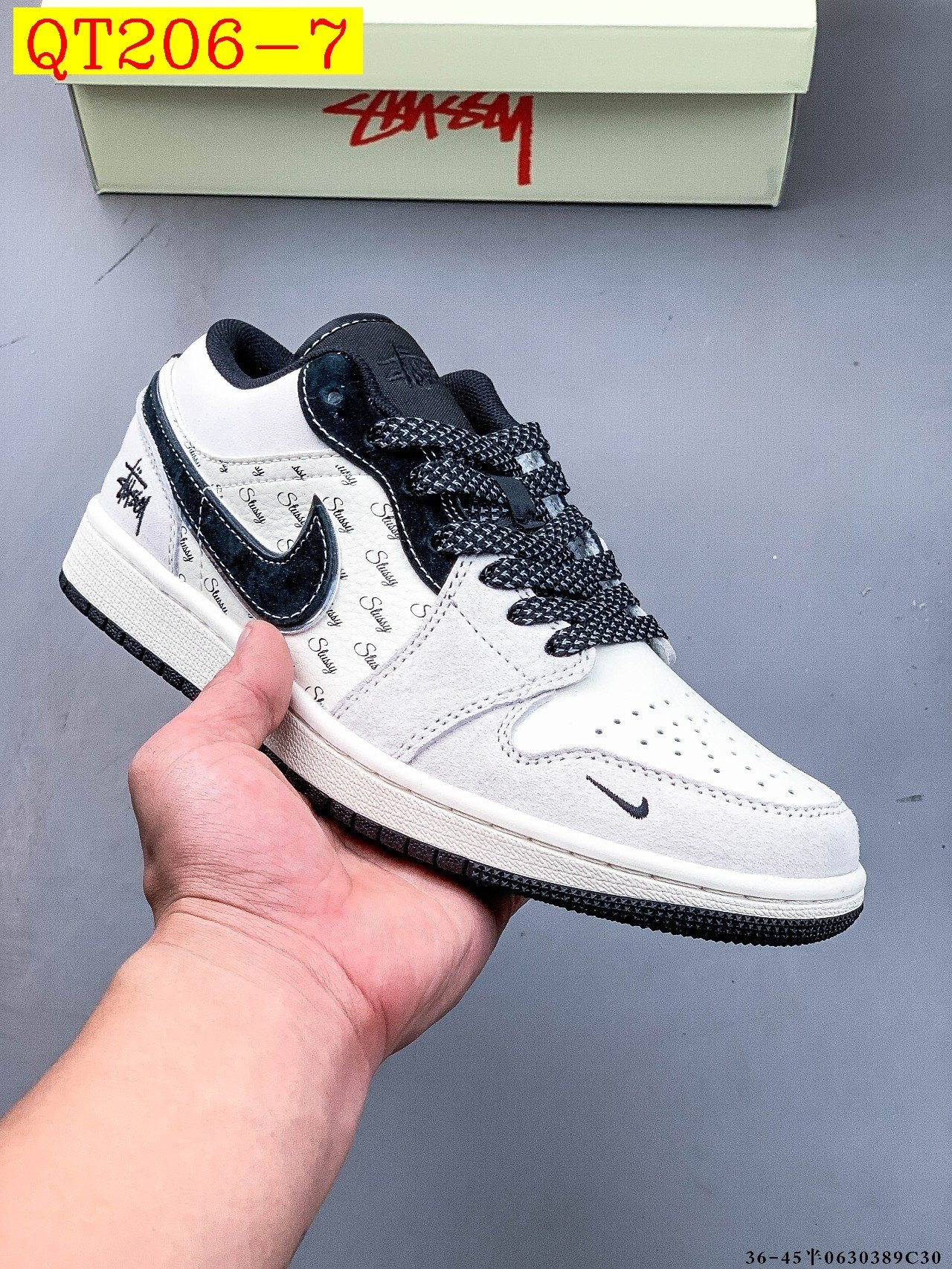 57$ Top Quality NIKE AIR JORDAN LOW 1 size 36-45 half 834060 QT206 gallery