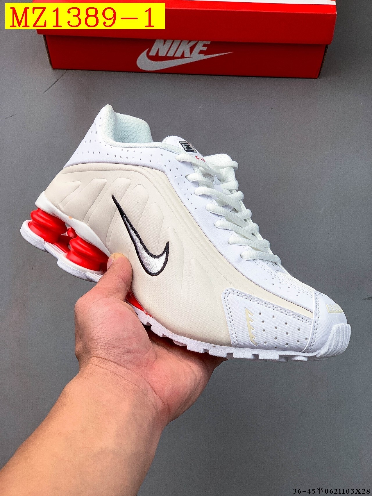 57$ Top Quality NIKE SHOX R4 size 36-45 half 623850 MZ1389 gallery