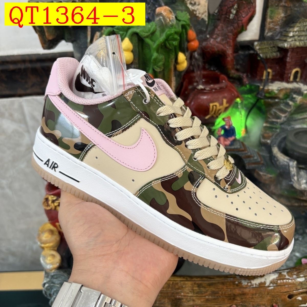 57$ Top Quality Nike AIR FORCE 1 07 Size 36-45 half 629810 QT1364 gallery