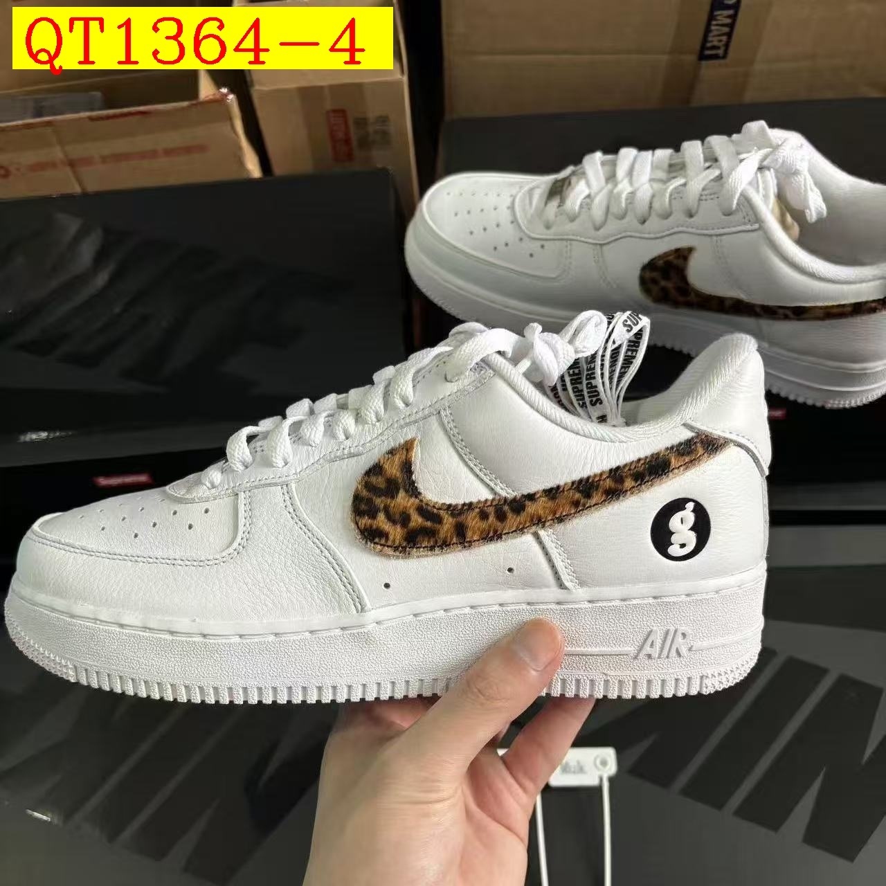 57$ Top Quality Nike AIR FORCE 1 07 Size 36-45 half 629810 QT1364 gallery