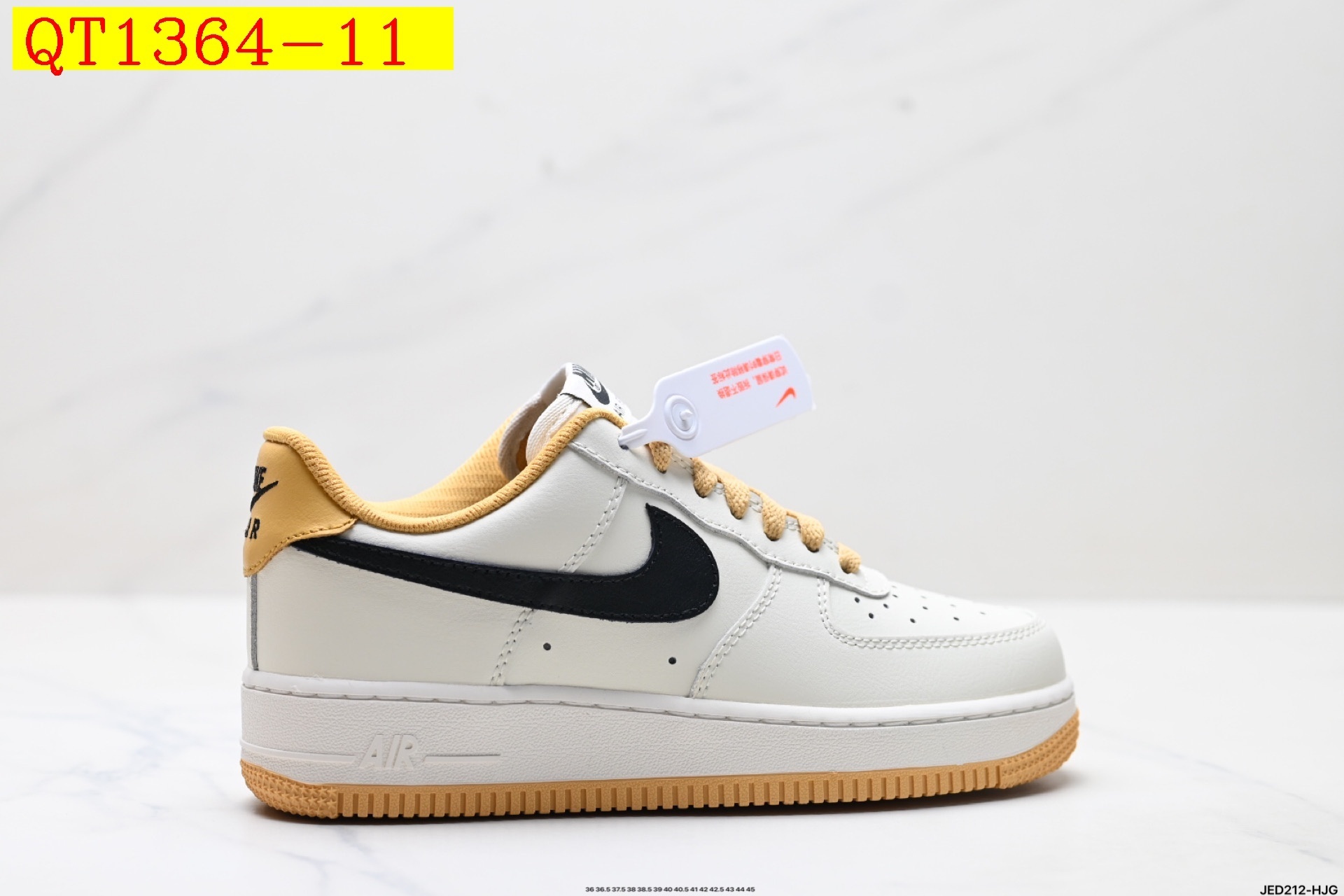 57$ Top Quality Nike AIR FORCE 1 07 Size 36-45 half 629810 QT1364 gallery