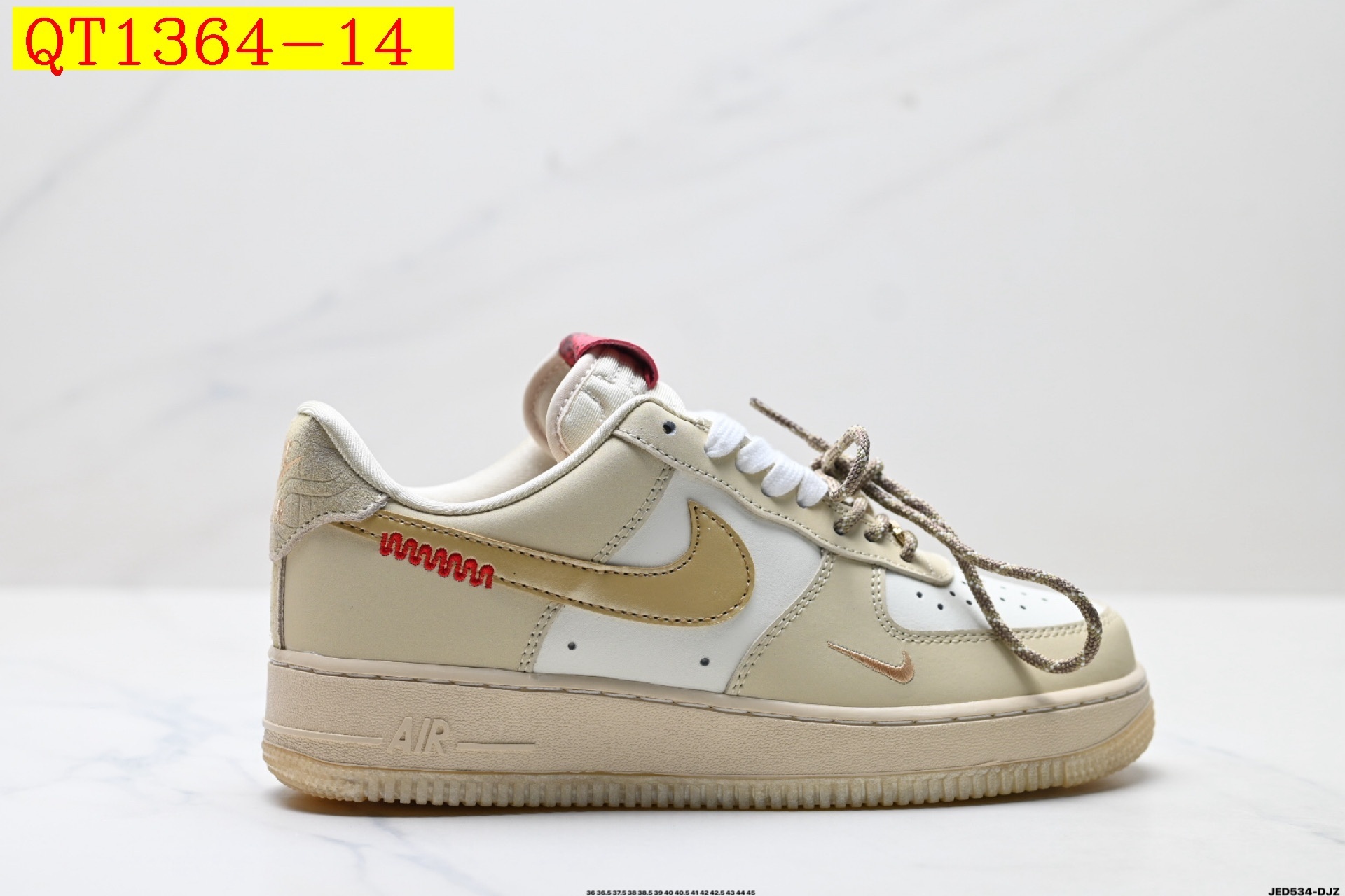 57$ Top Quality Nike AIR FORCE 1 07 Size 36-45 half 629810 QT1364 gallery
