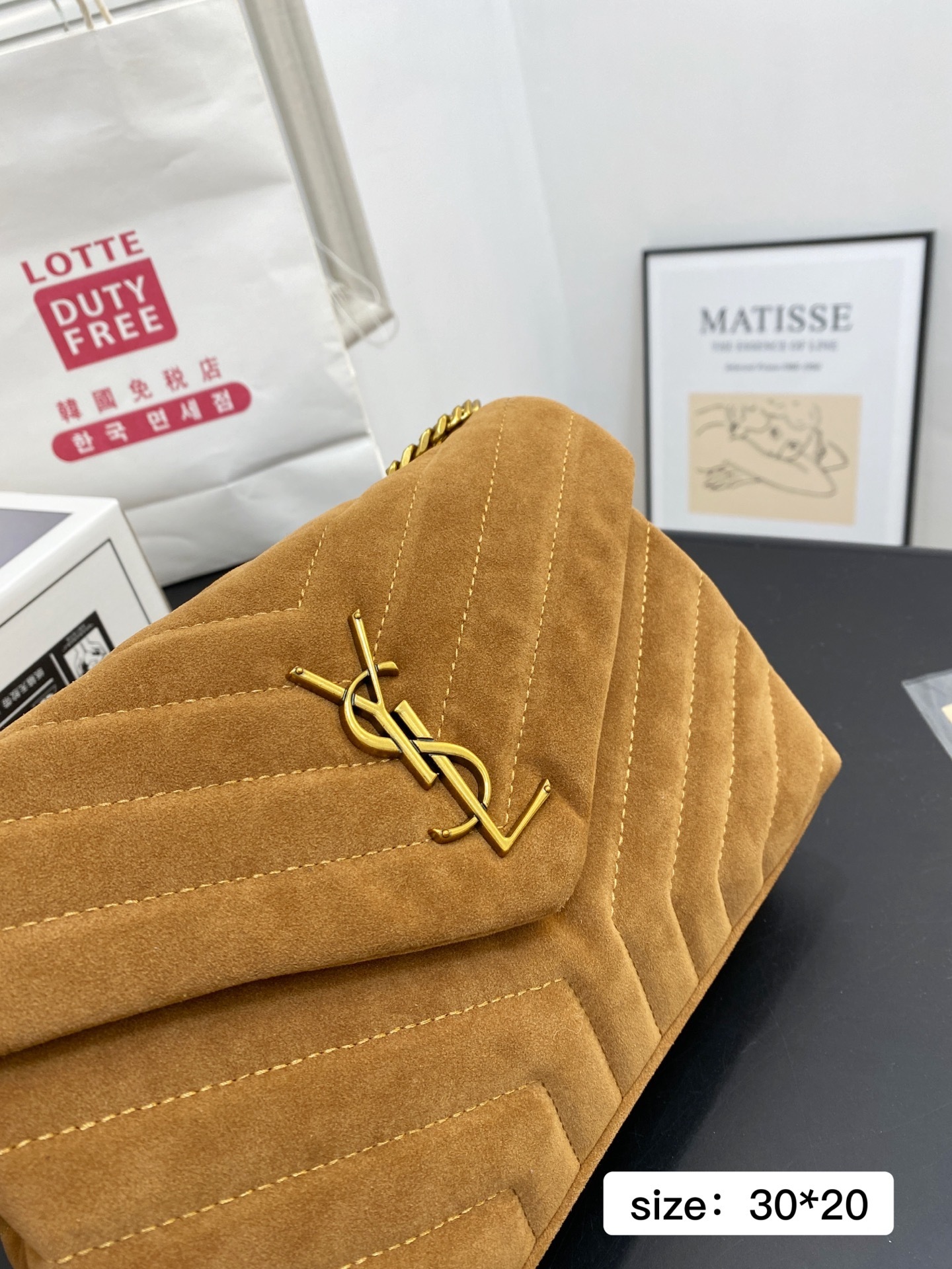 57$ YSL SLP monogram logo Leather Size 30x20cm 039170 ZARB10 gallery