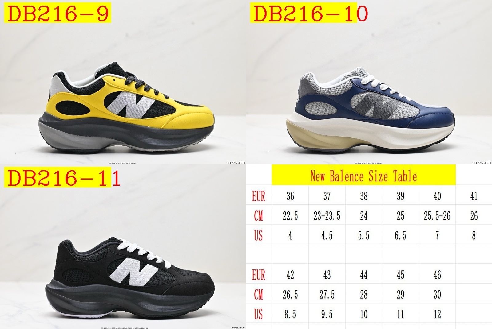 57$ new_dh New Balance Warped Runner UWRPOMOB SIZE 36-46 63508035743 DB216 gallery