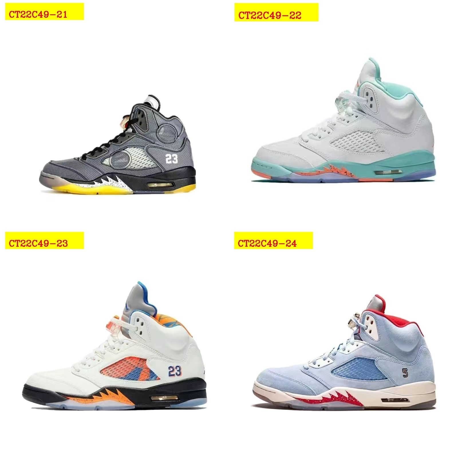 new_dh Nike Air Jordan 5 Retro size 40 46 63508035745 CT22C49 gallery
