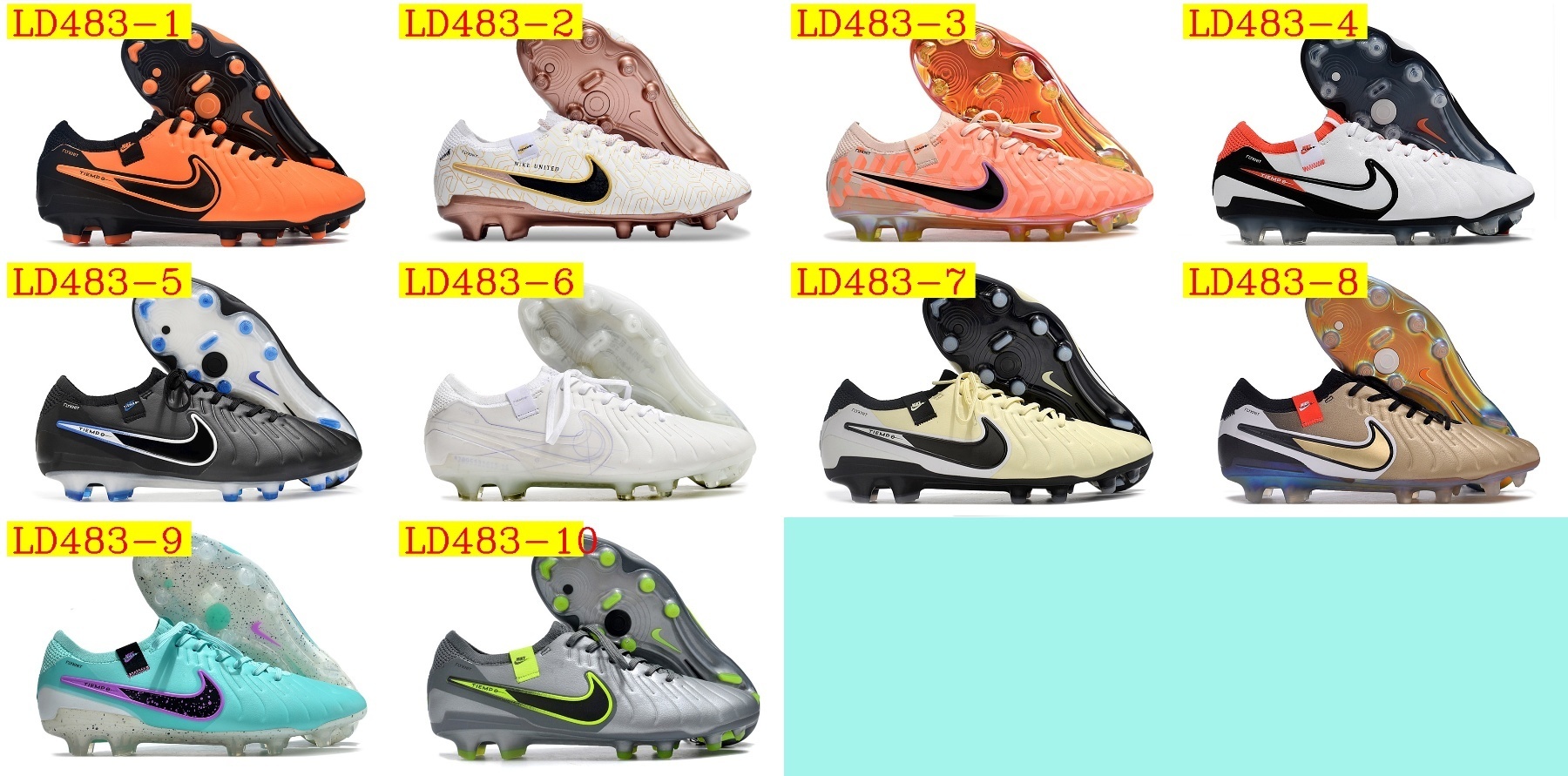 57$ new_dh Nike Tiempo Legend X Elite FG 1 SIZE 39-45 53241035746 LD483 gallery
