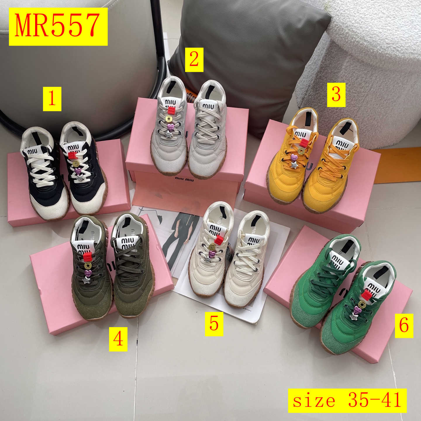 58$ Miu Miu 25ss size 35-41 430060 MR557 gallery