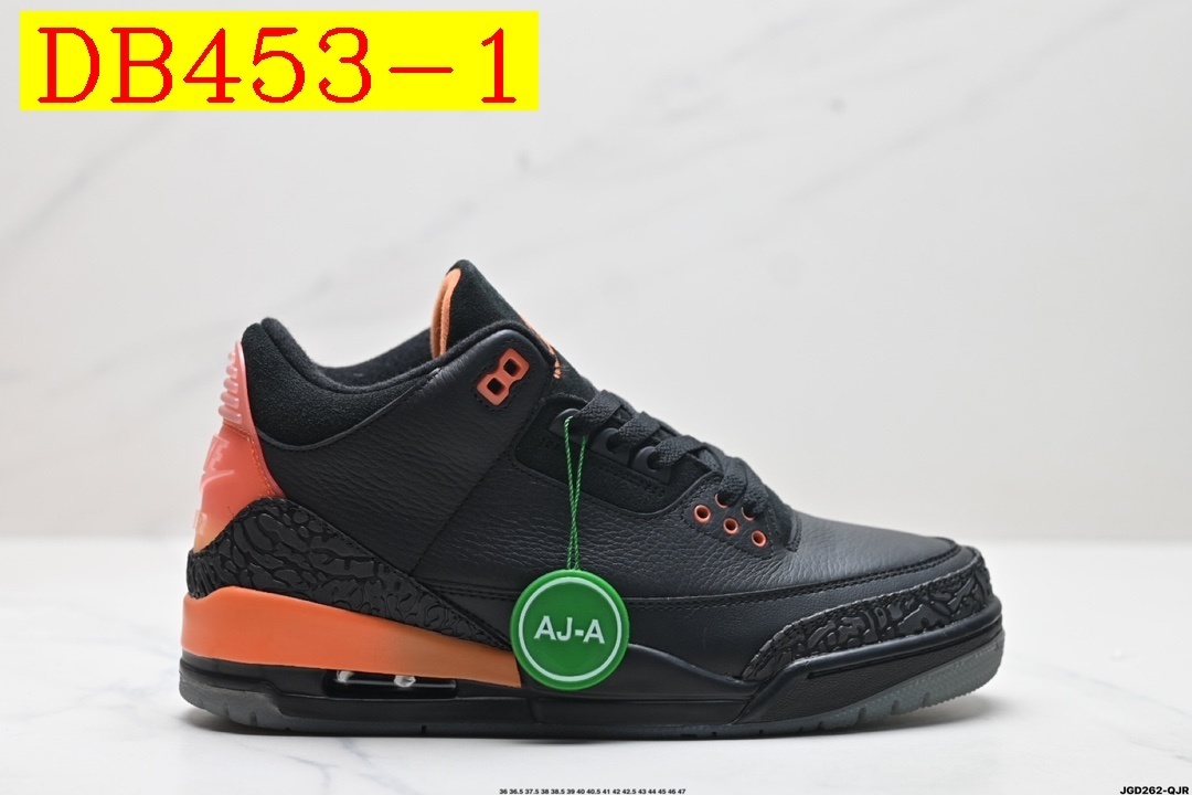 58$ dh Top Quality Air Jordan 3 Retro Half size 36-46 43526045088 DB453 gallery