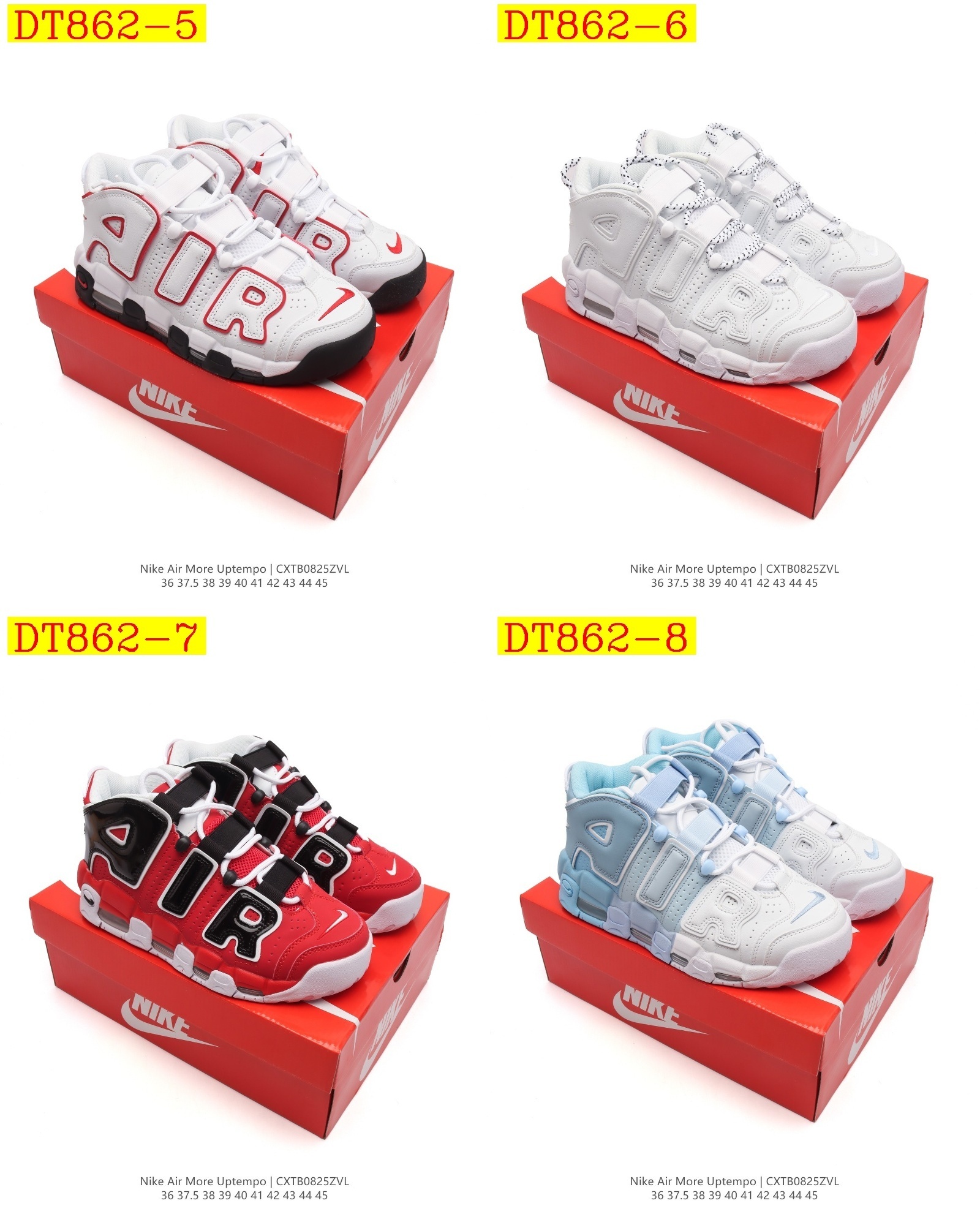 58$ new_dh Nike Air More Uptempo 96 size 36-45 72485035852 DT862 gallery