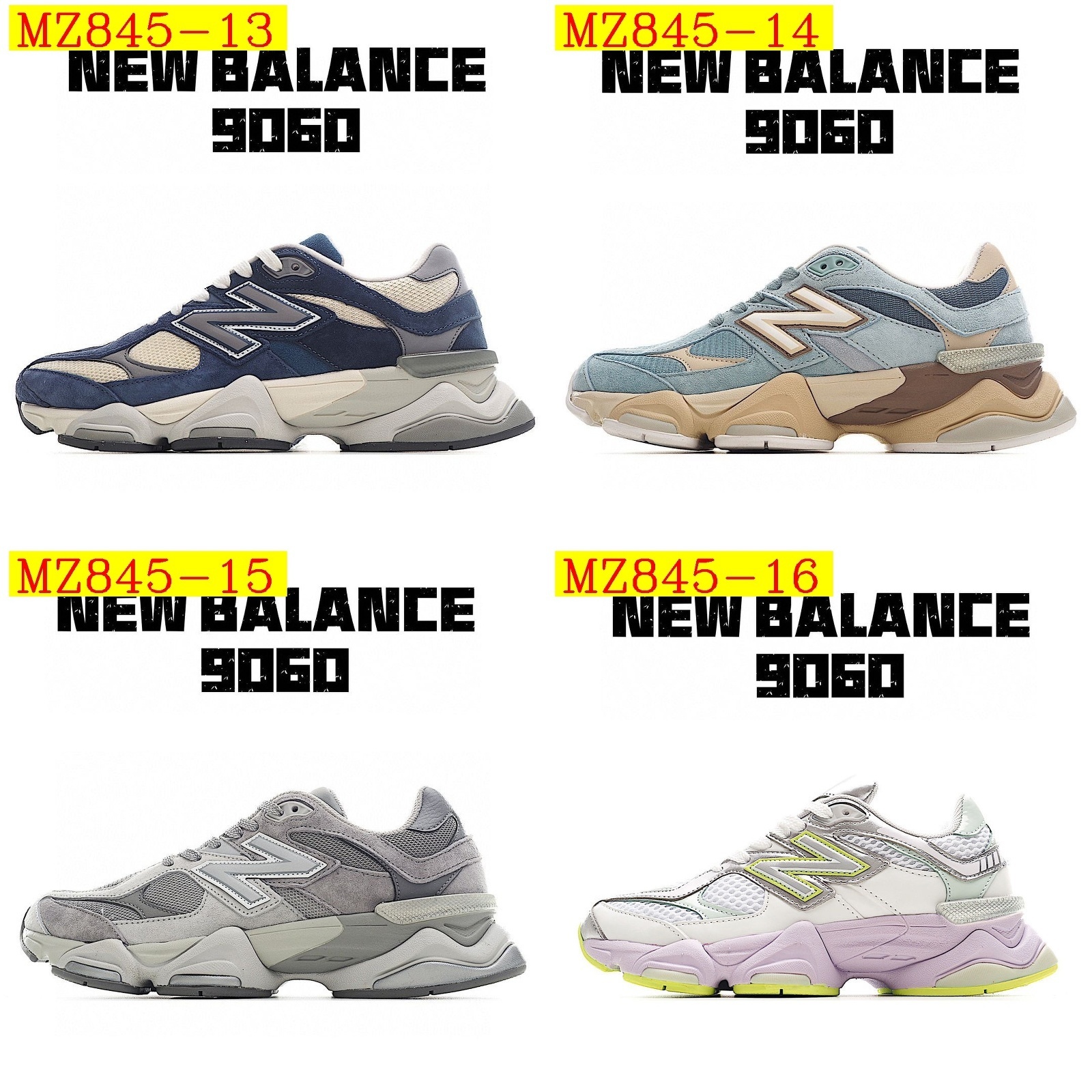 59$ New Balance 9060 color 16-31 Size 36-45 039010 MZ845 gallery