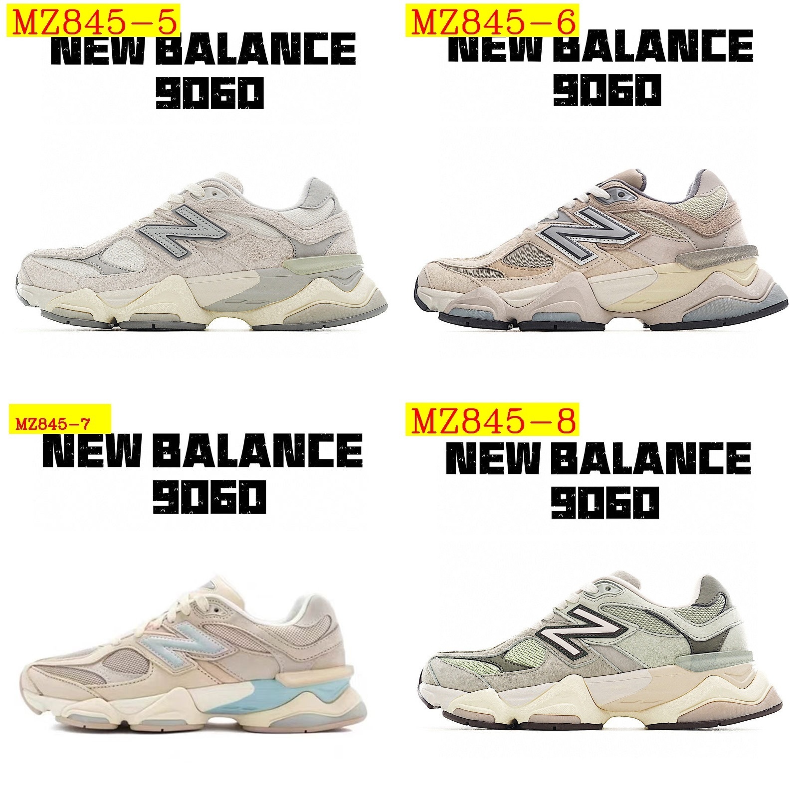 59$ New Balance 9060 color 16-31 Size 36-45 039010 MZ845 gallery