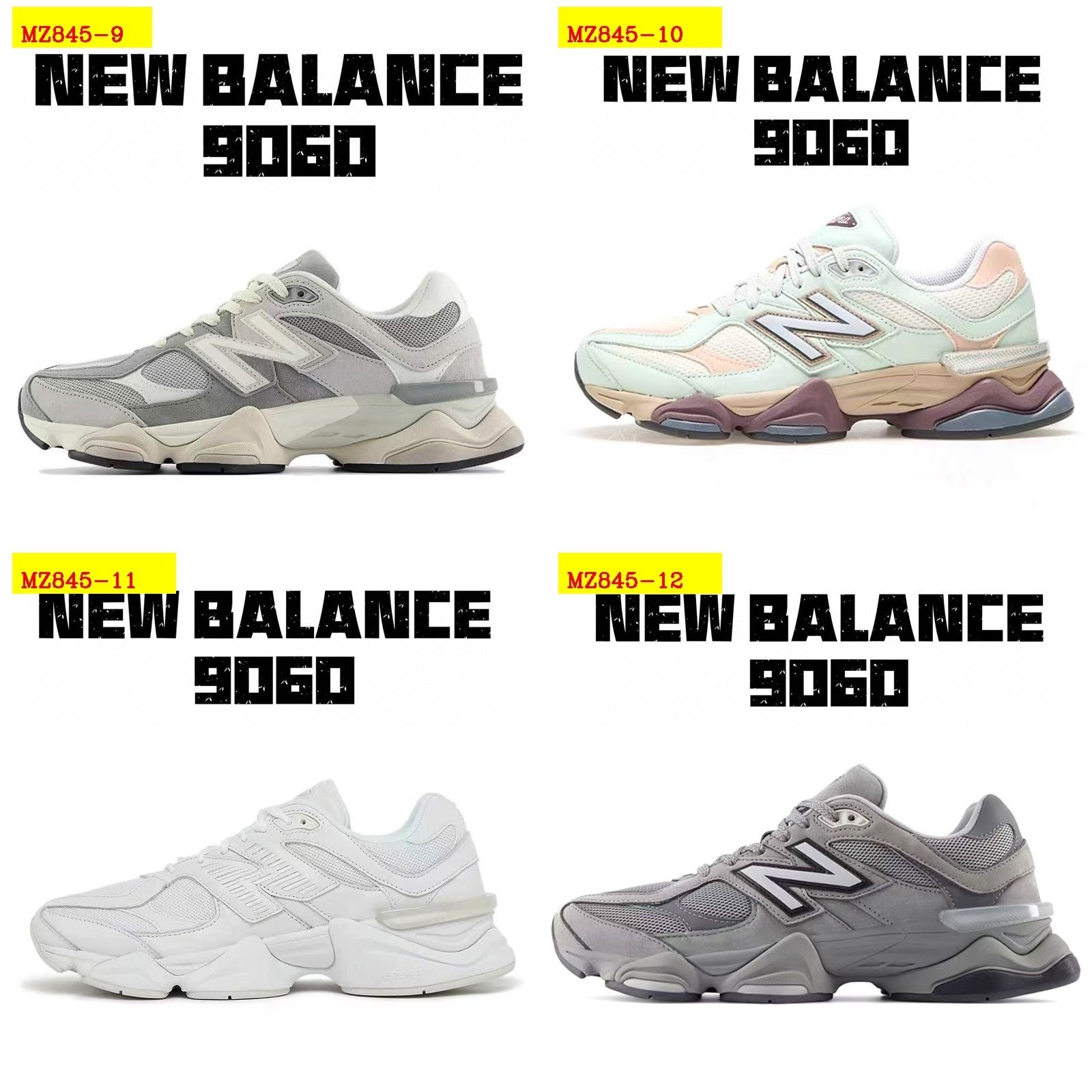 59$ New Balance 9060 color 16-31 Size 36-45 039010 MZ845 gallery