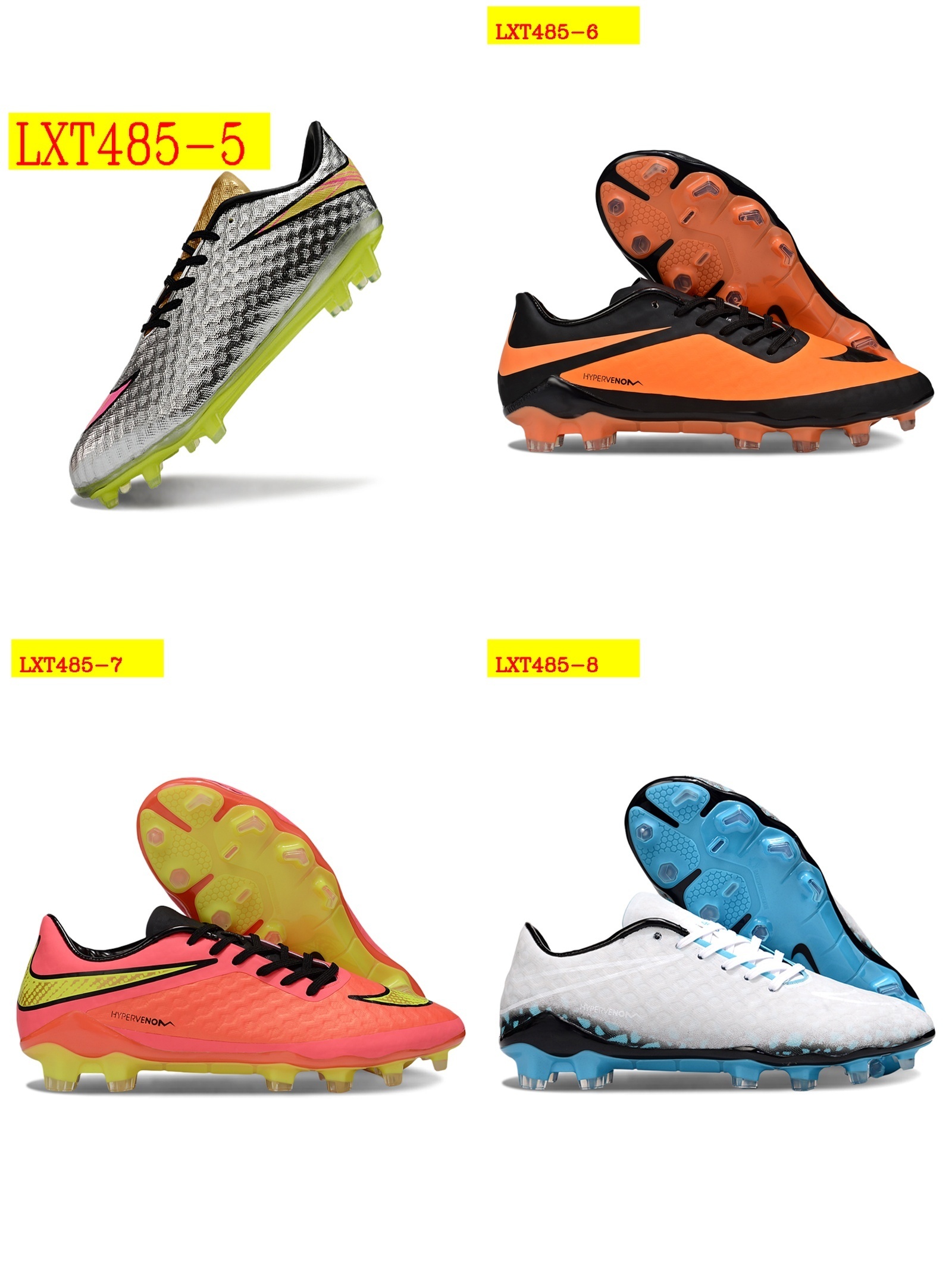 59$ Nike Hypervenom Phantom FG Soccer Cleats Size 39-45 832250 LXT485 gallery