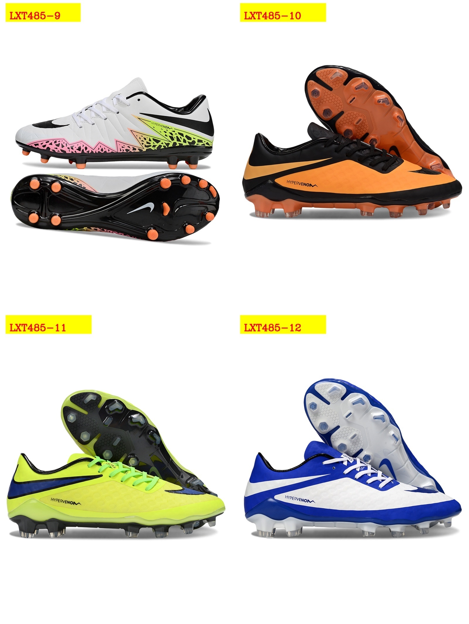 59$ Nike Hypervenom Phantom FG Soccer Cleats Size 39-45 832250 LXT485 gallery