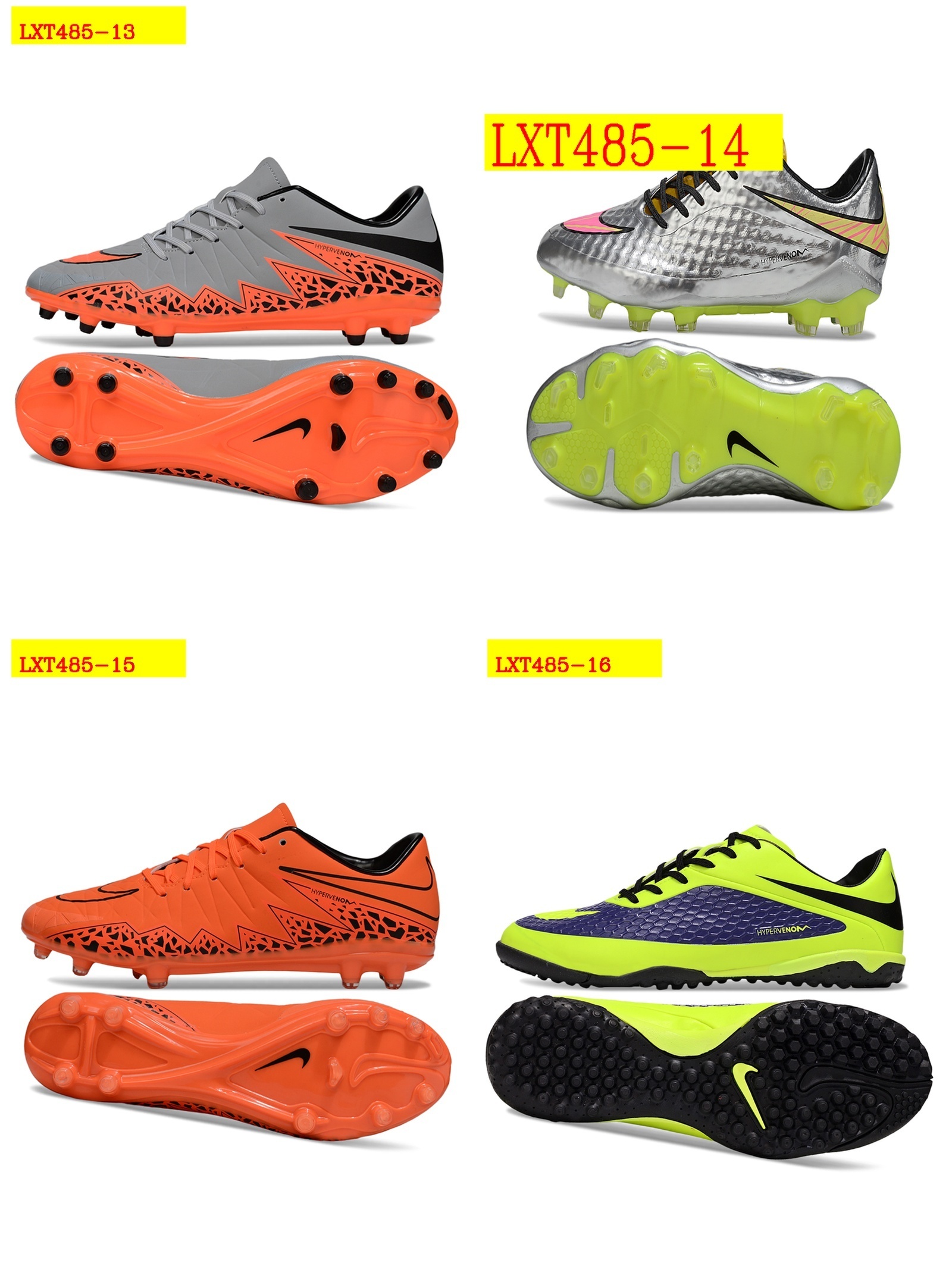 59$ Nike Hypervenom Phantom FG Soccer Cleats Size 39-45 832250 LXT485 gallery