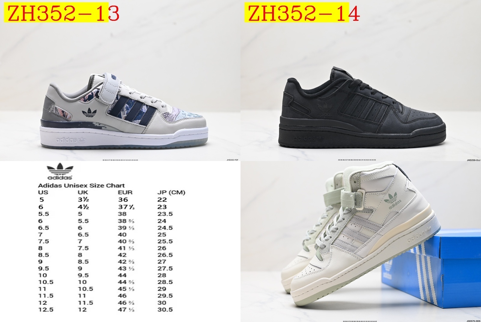 60$ Adidas Forum 84 Low size 36-45 All Colors 2 532410 ZH352 gallery