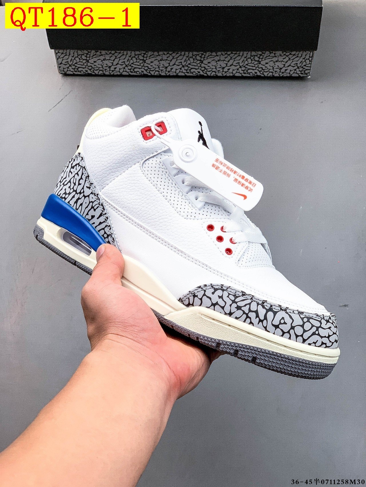 60$ Top Quality Air jordan 3 Retro size 36-45 half 539080 QT186 gallery