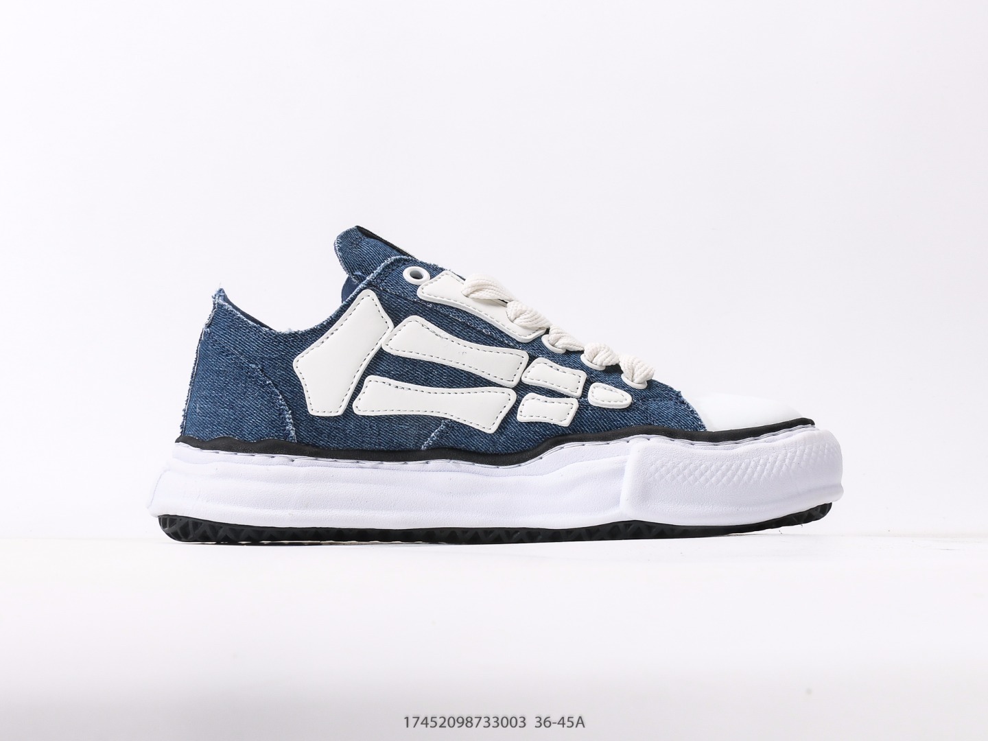 61$ AMIRI Skeleton Low-Skel top Sneakers Size 36-45 631050 PM117 gallery